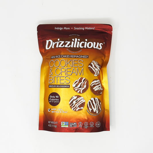 Drizzilicious Cookies Cream Bites 4 oz