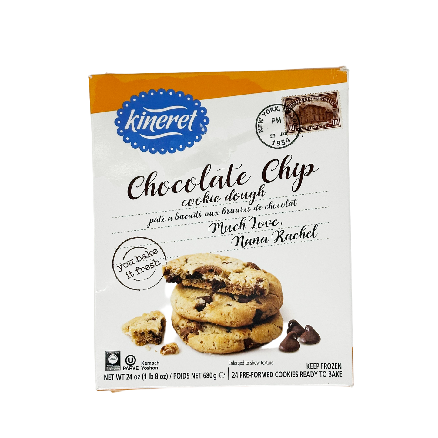 Kineret Chocolate Chip Cookie Dough 24 oz