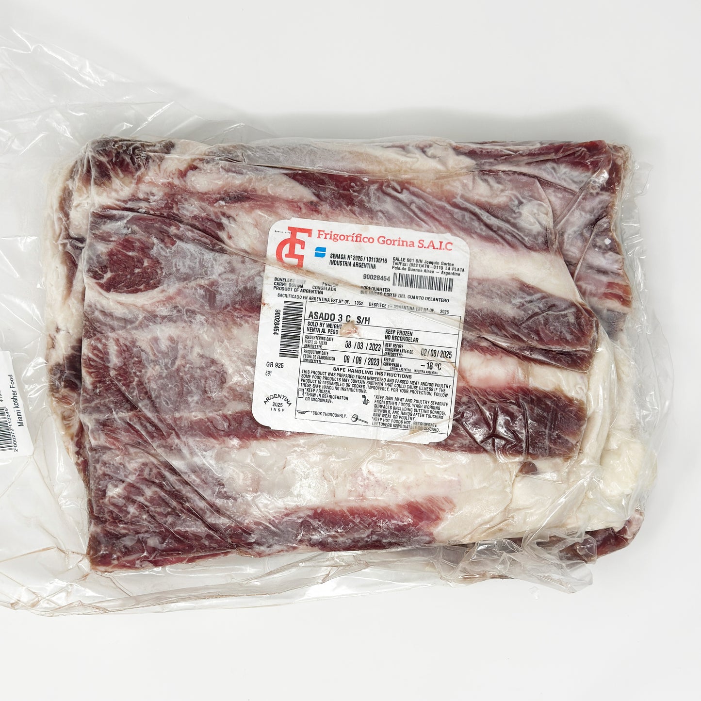 Asado Whole Frozen $19.99/lb