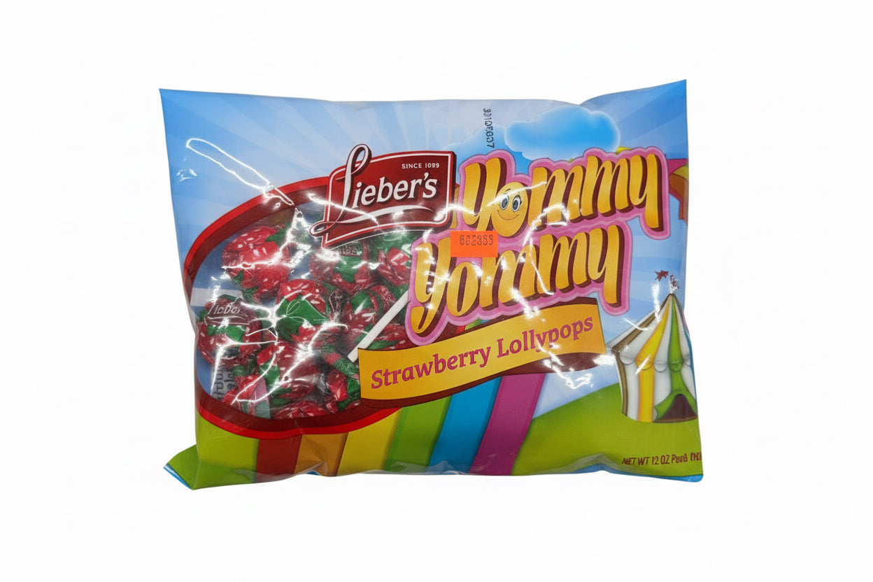 Yommy Yommy Strawberry Lollipops