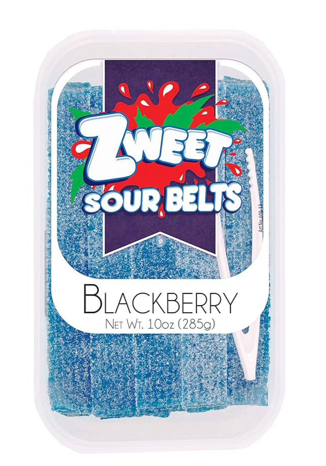 Zweet Sour Belts Blackberry 10 oz