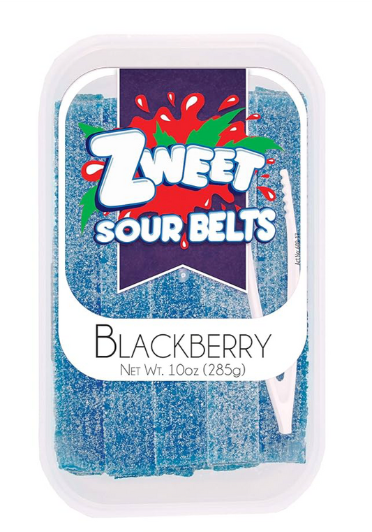 Zweet Sour Belts Blackberry 10 oz