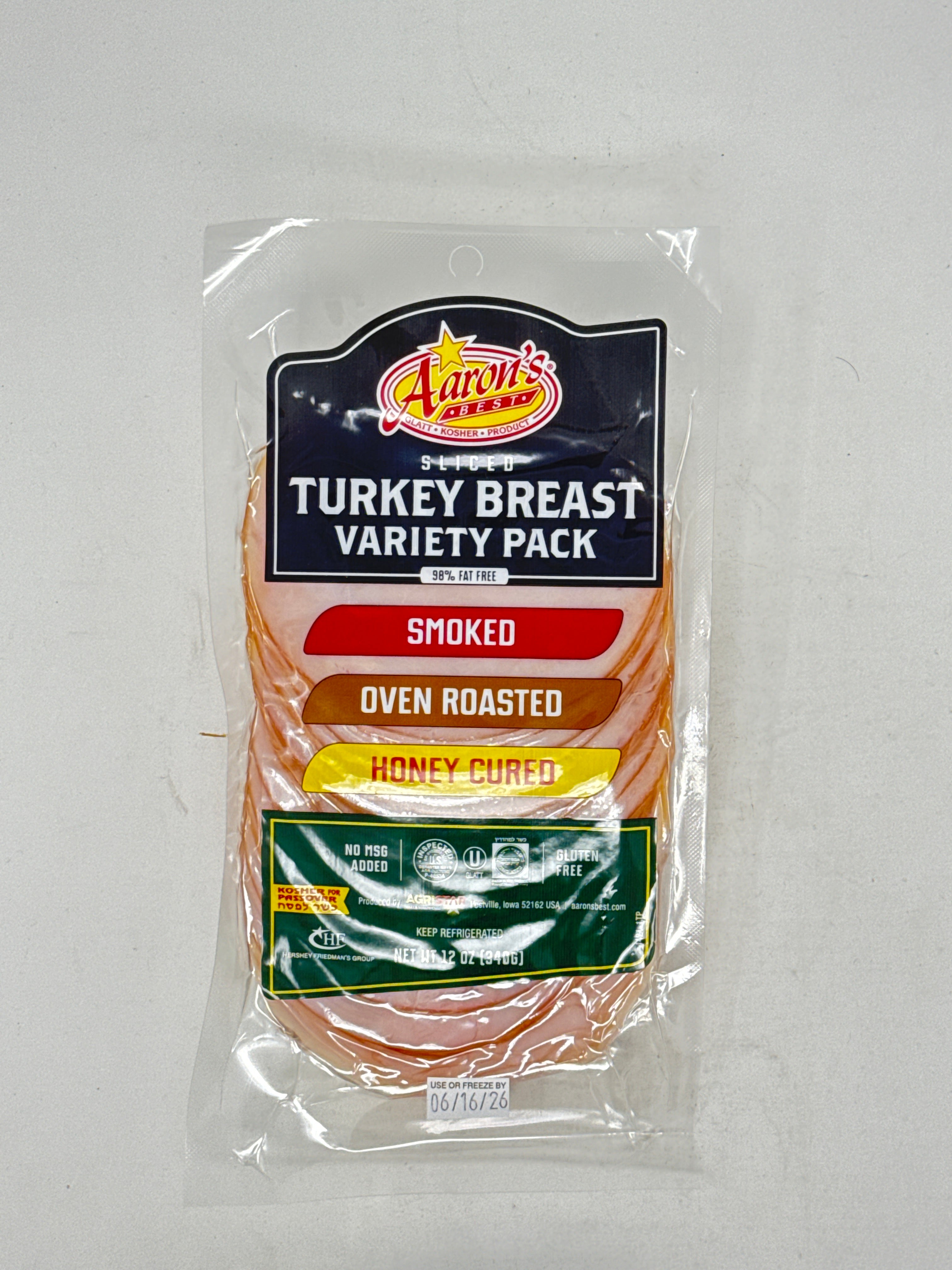 Aaron’s Turkey Breast Variety Pack 12oz– Miami Kosher Food