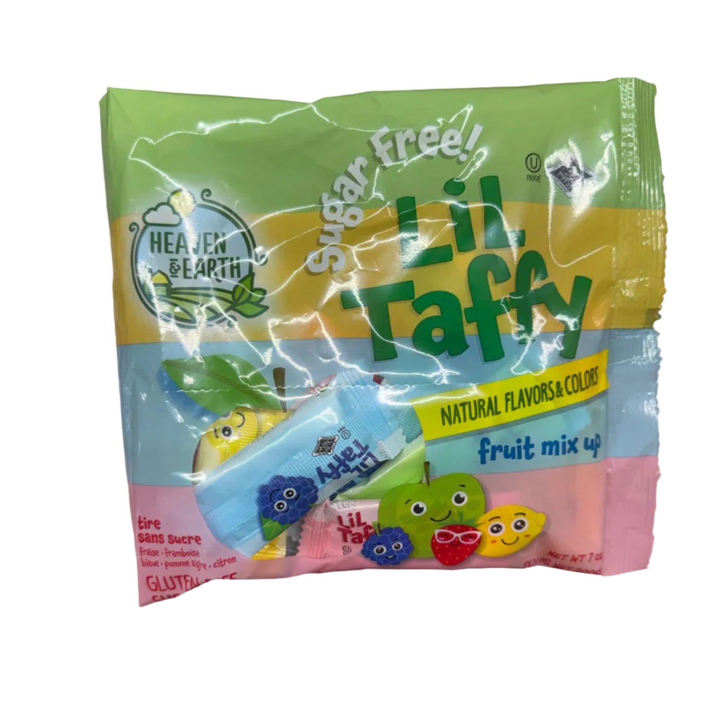 Two colorful packages of 'Lil' Taffa' fruit mix 