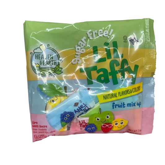 Two colorful packages of 'Lil' Taffa' fruit mix 