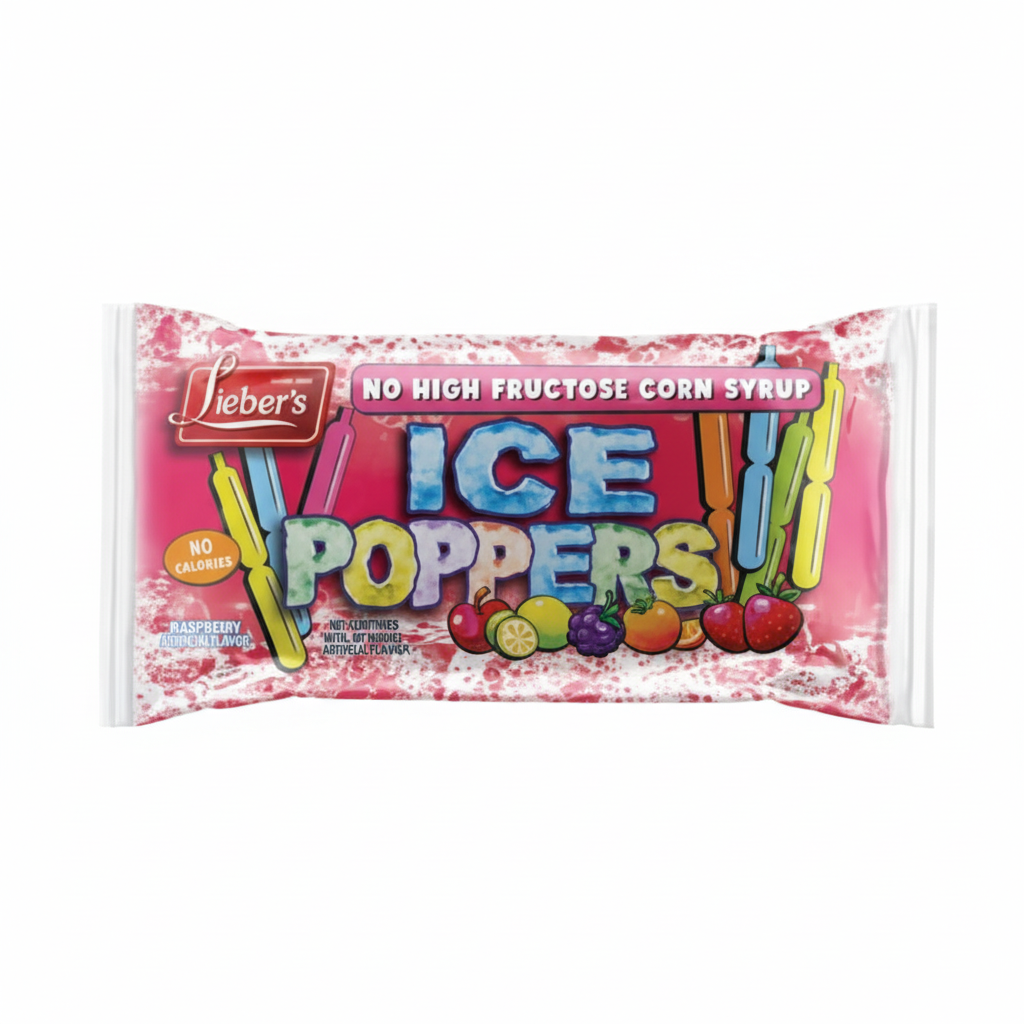 Lieber's Ice Poppers - No High Fructose Corn Syrup - Passover