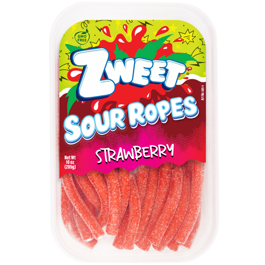 Zweet Filled Ropes Strawberry 10 oz