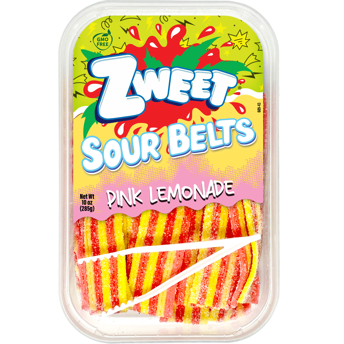 Zweet Sour Belts Pink Lemonade 10 oz