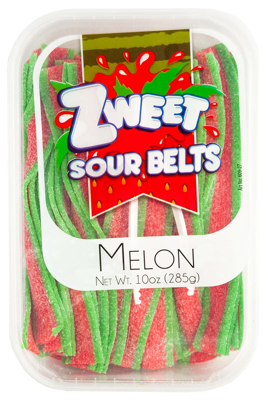 Zweet Sour Belts Melon 10 oz