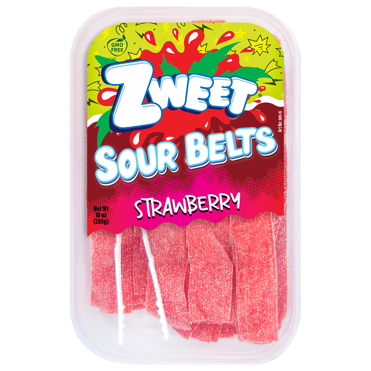 Zweet Sour Belts Strawberry 10 oz