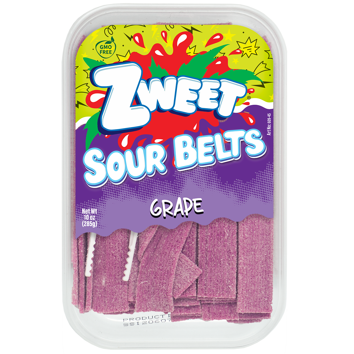 Zweet Sour Belts Grape 10 oz