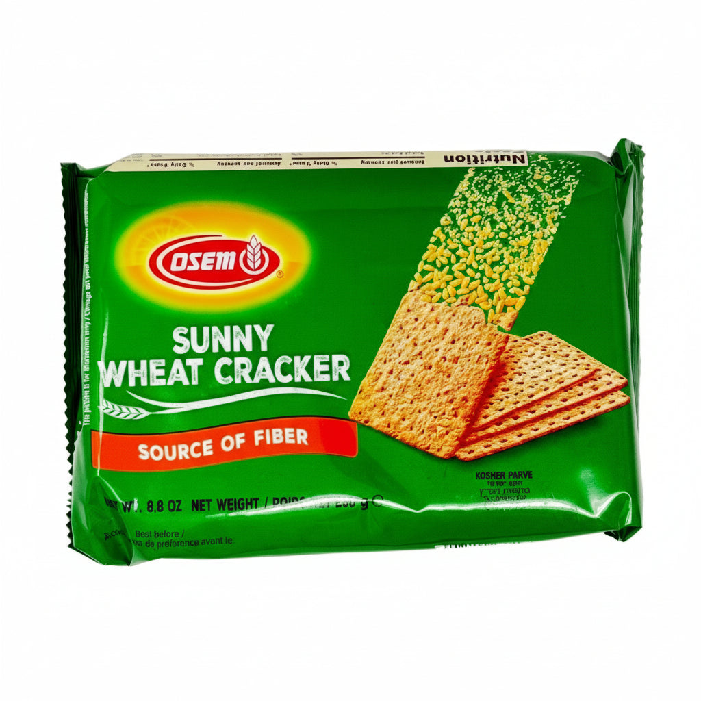 Osem Sunny Wheat Cracker package on a white background