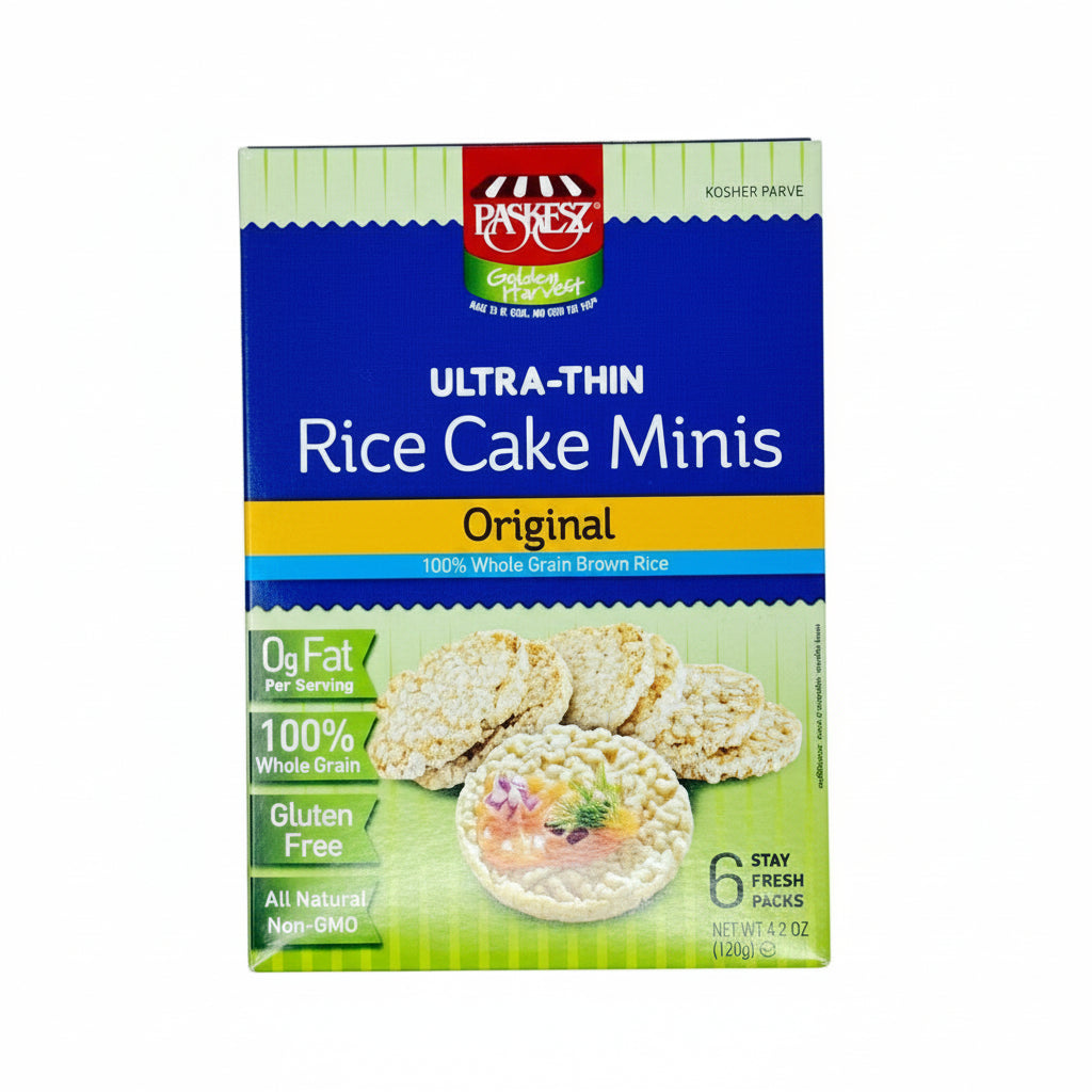 rice cakes box on a white background