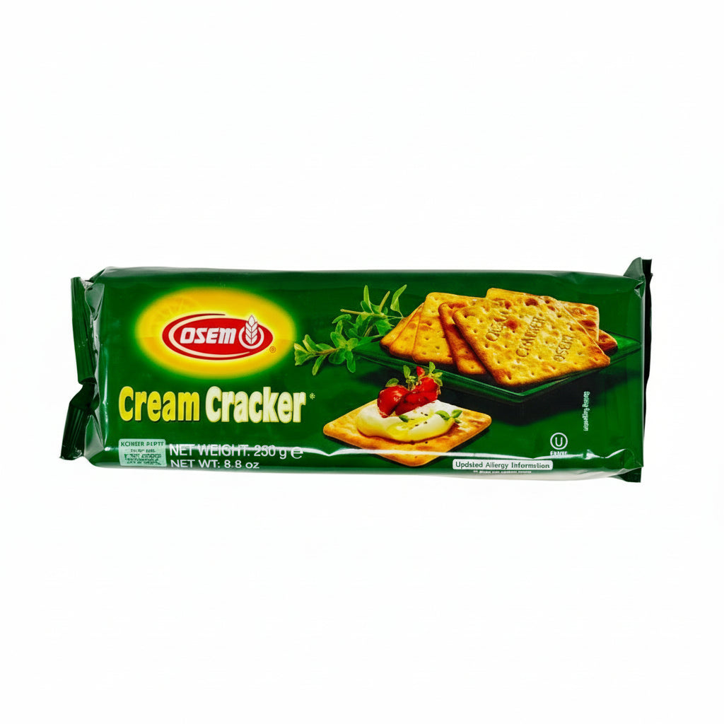 Osem Cream Cracker packaging on a white background