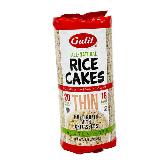 Galil All-Natural Rice Cakes packaging on a white background