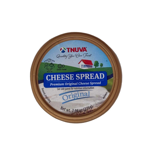 TNUVA cheese spread container on a white background