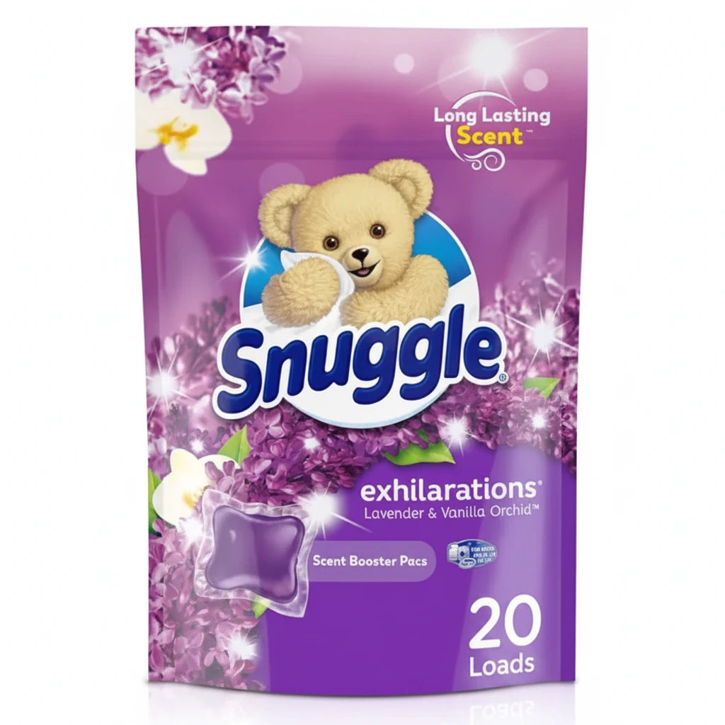 Snuggle Exhilarations in Wash Laundry Scent Booster Pacs, Lavender & Vanilla Orchid, 20 Count