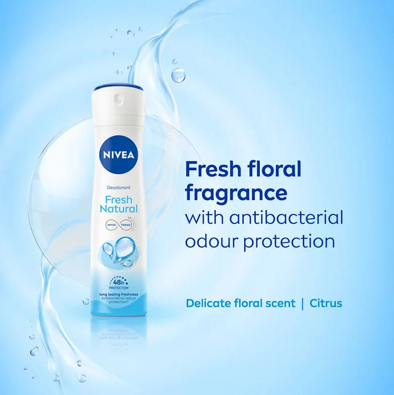 NIVEA DEODORANT SPRAY FRESH NATURAL 5 OZ