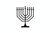 a chanukah icon black