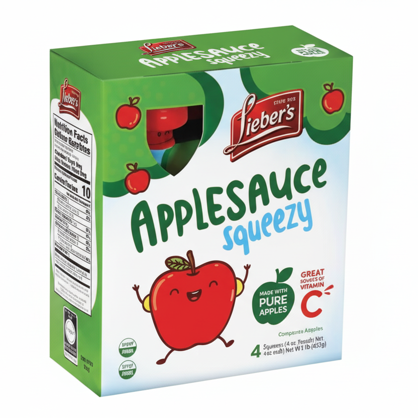  applesauce box on a white background