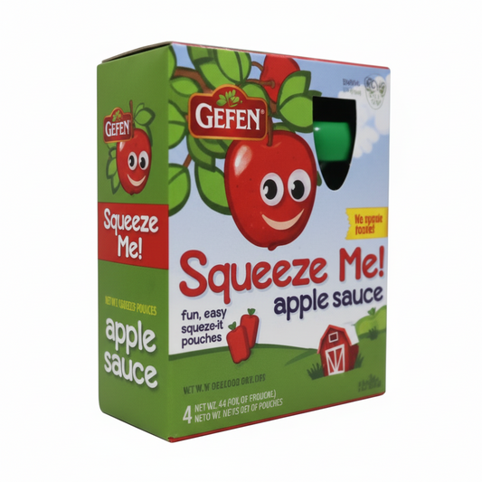 GEFEN NATURAL APPLE SAUCE POUCH - Passover