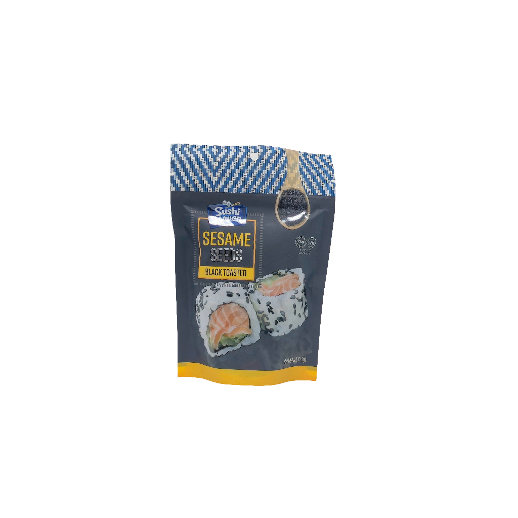 Sushi Maven Sesame Seeds Black Toasted 4 Oz