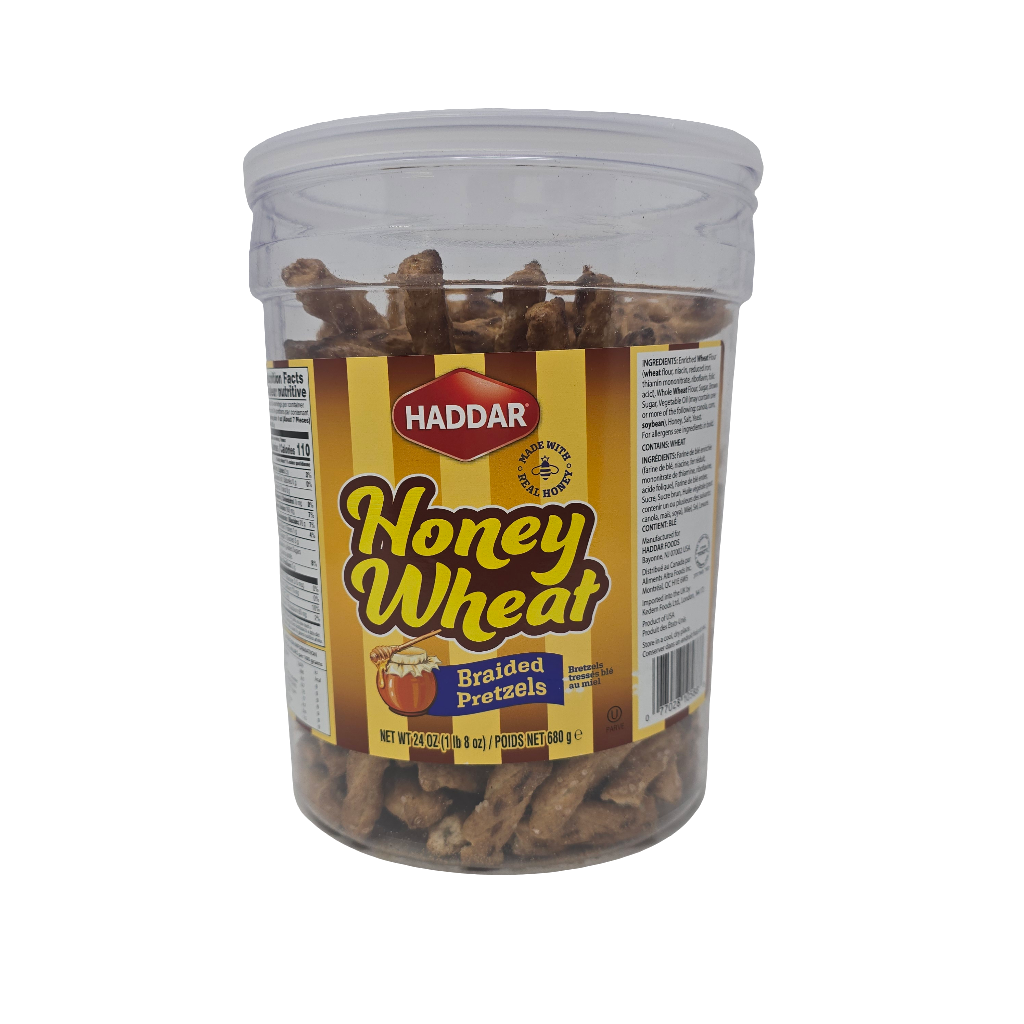 Haddar Honey Wheat Pretzels 24 Oz