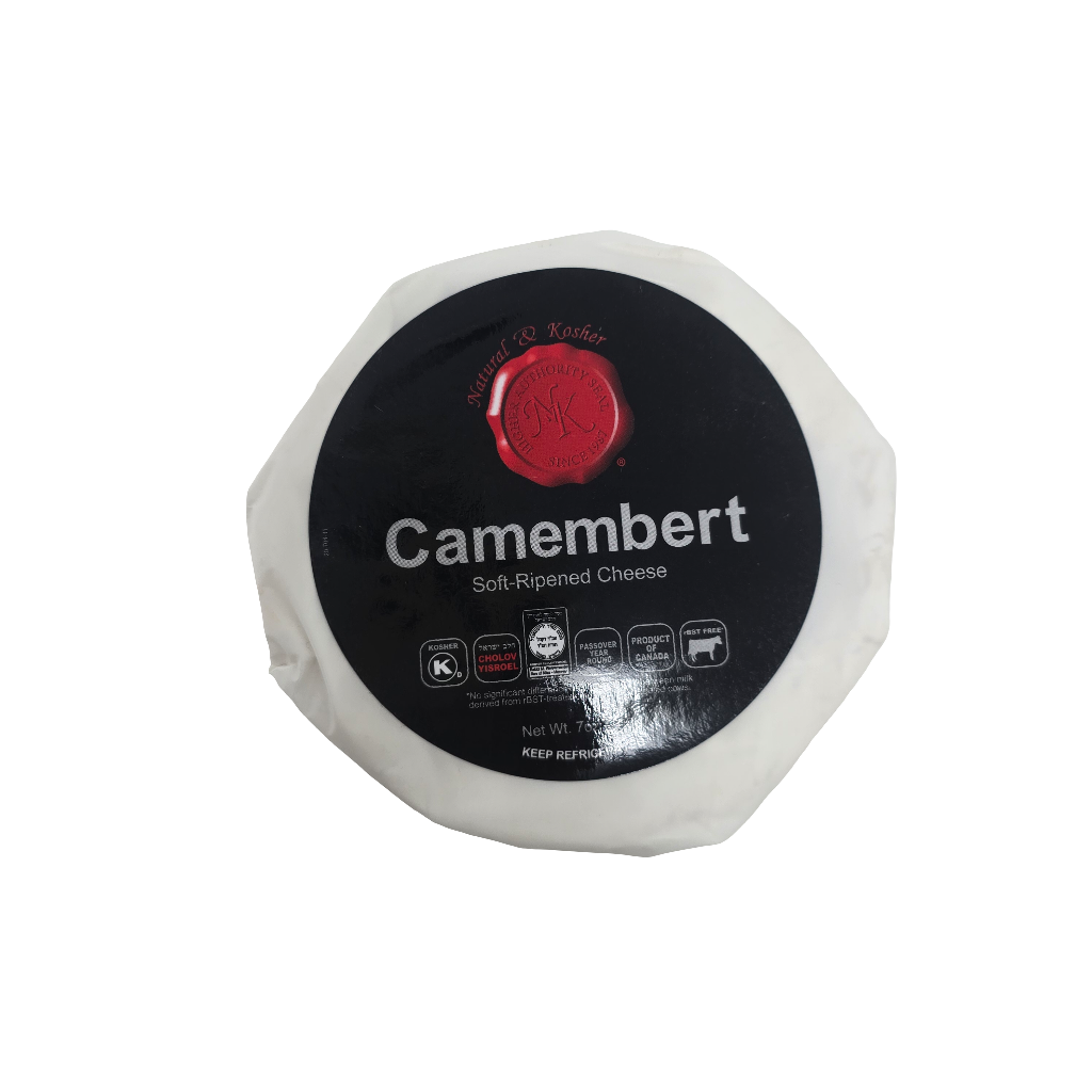 Natural & Kosher Camembert Soft -Ripened Cheese 7 Oz