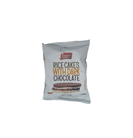 Lieber's Rice Cakes Whith Dark Chocolate 1 Oz