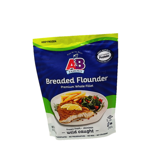 A&B Famous Breaded Flounder 14 oz