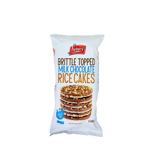 Lieber's Brittle Topped Milk Chocolate Rice Cakes 3.7 oz