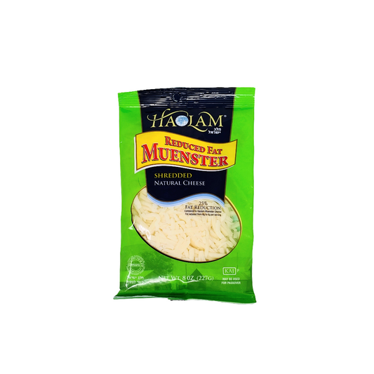 Haolam Reduced Fat Muenster shredded Natural Cheese 8 oz