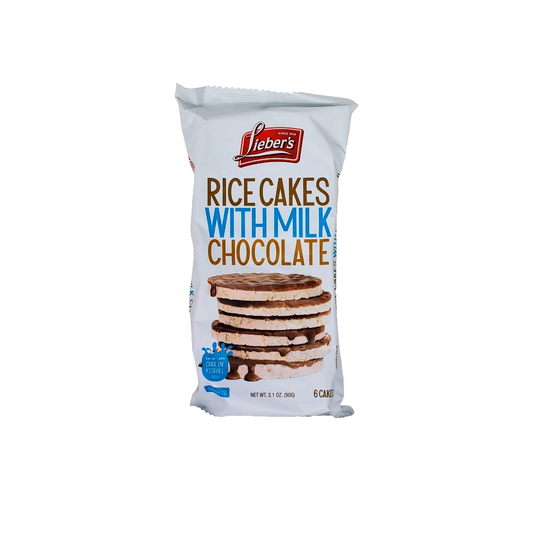 Lieber's Rice Cakes Whit Milk Chocolate 3.1 oz