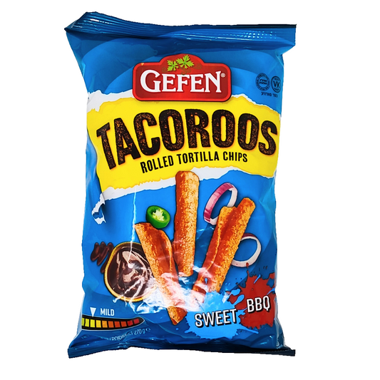 Gefen Tacoroos Rolled Tortilla Chips Sweet BBQ 9.5 oz