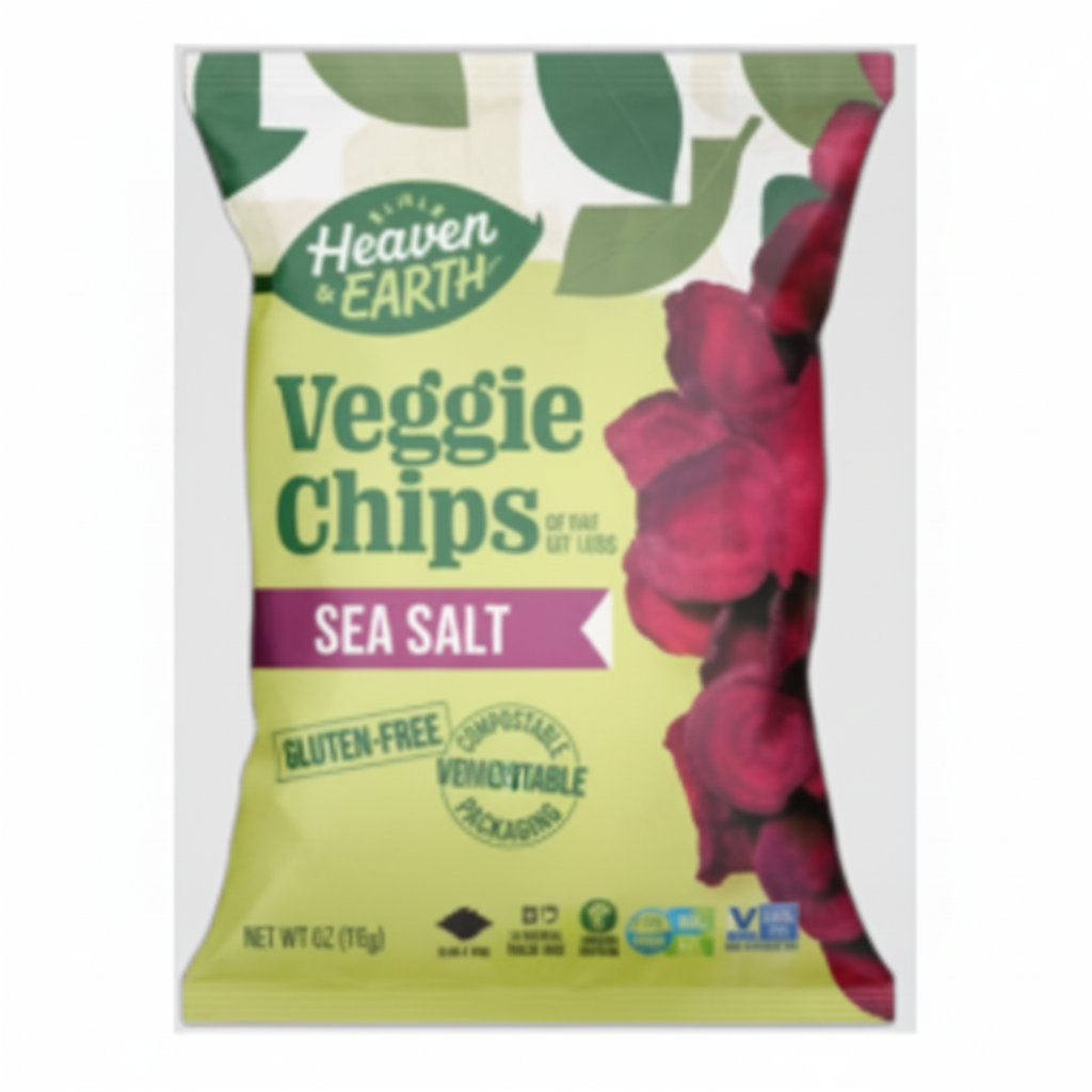 HEAVEN & EARTH 1 OZ BEET CHIPS - Passover