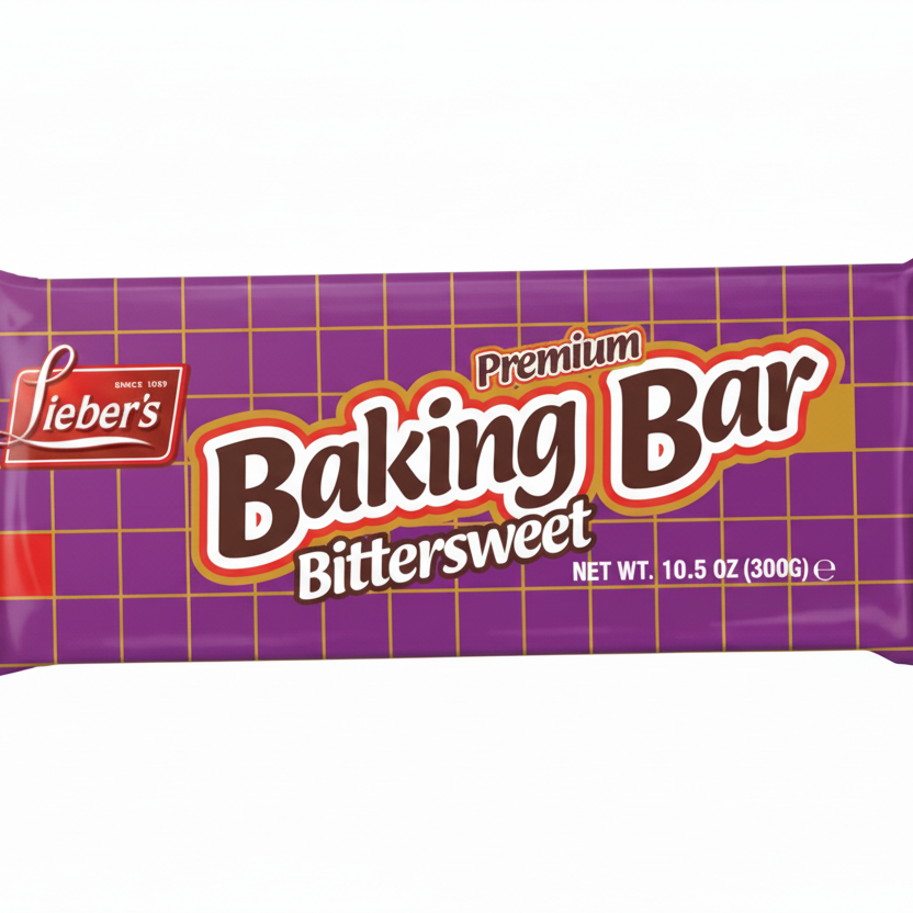 Lieber's Premium Bittersweet Baking Bar 10.5oz - Passover