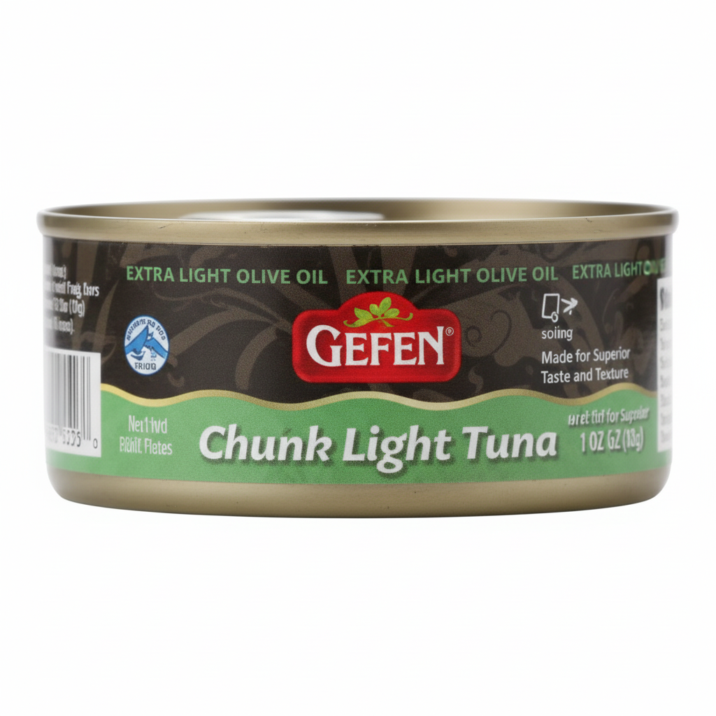 GEFEN CHUNK LIGHT TUNA IN EXTRA LIGHT OLIVE OIL - Passover