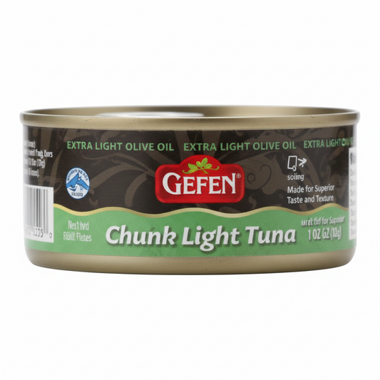 GEFEN CHUNK LIGHT TUNA IN EXTRA LIGHT OLIVE OIL - Passover