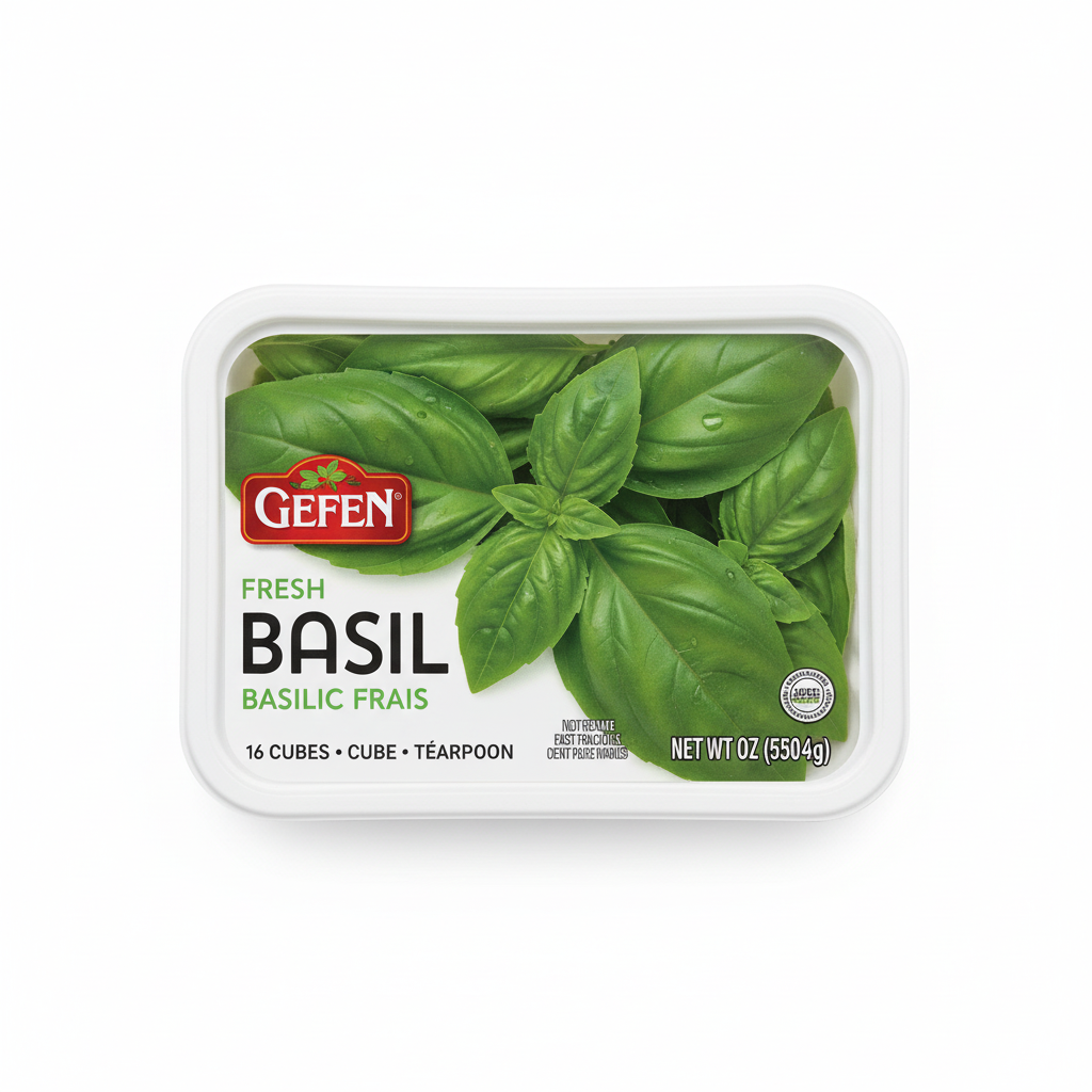 GEFEN CHOPPED BASIL CUBES - Passover