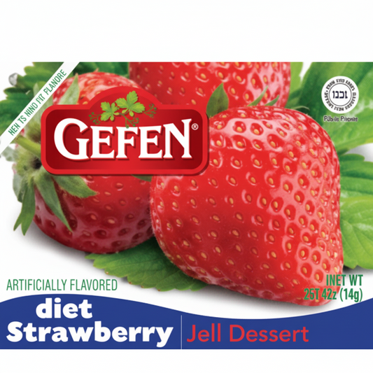 GEFEN DIET STRAWBERRY JELLO - Passover