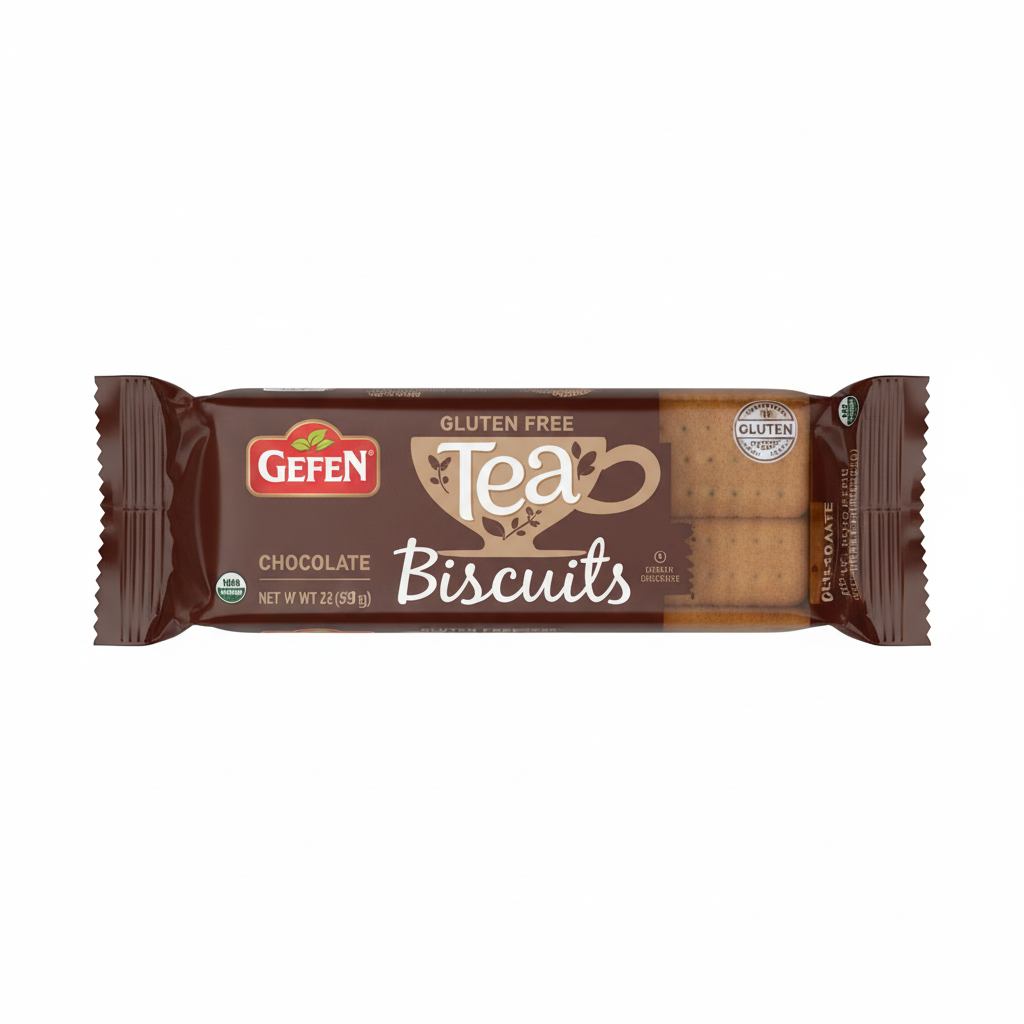 GEFEN GLUTEN FREE CHOCOLATE TEA BISCUITS - Passover