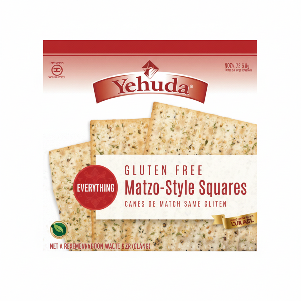 YEHUDA GLUTEN FREE EVERYTHING MATZO SQUARES - Passover