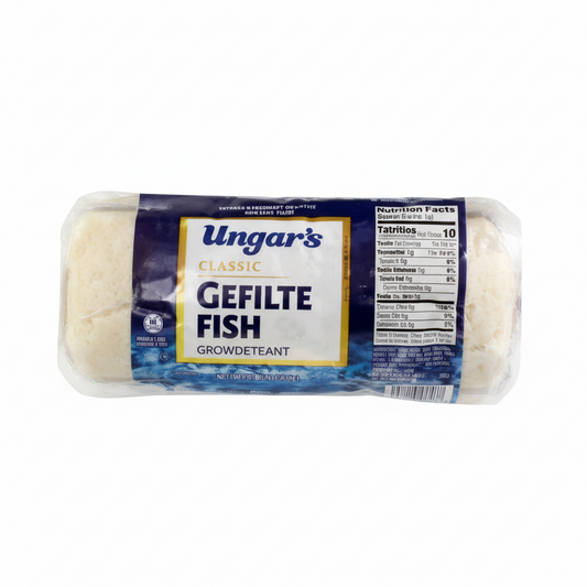 Ugner's Gefilte Fish package on a white background
