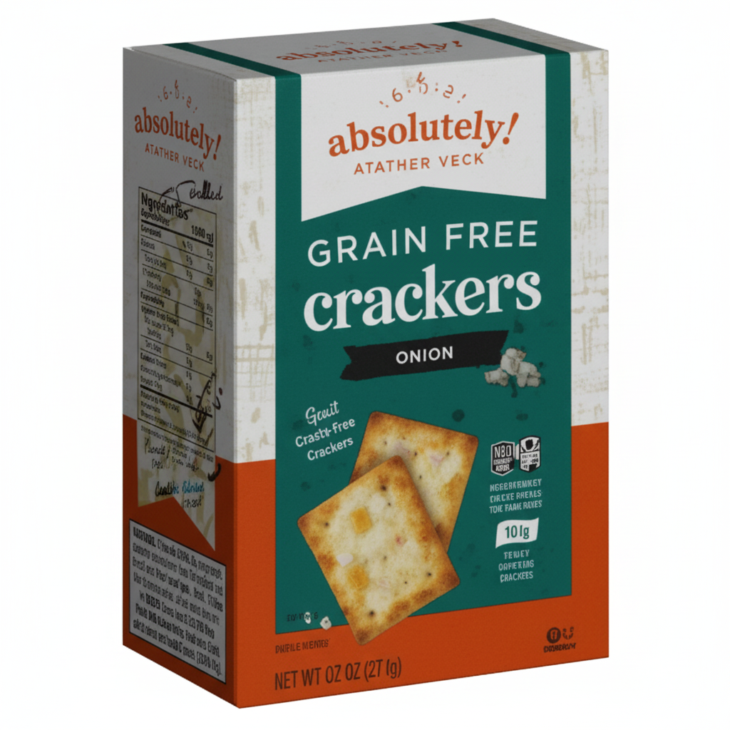 ABSOLUTELY GLUTEN FREE ONION CRACKERS - Passover