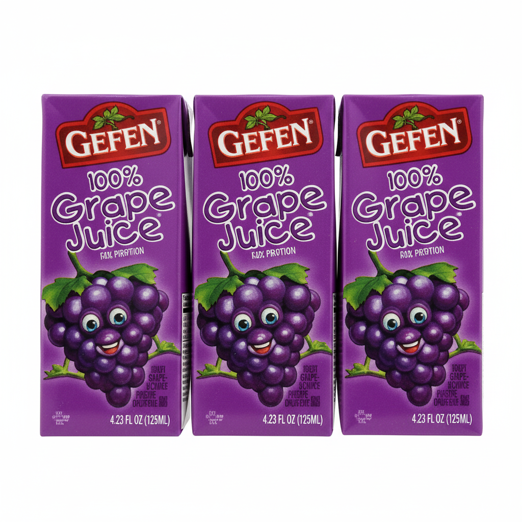 GEFEN GRAPE JUICE BOX BRICK PACK - Passover