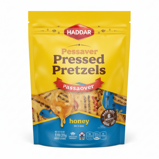 HADDAR GLUTEN FREE HONEY PRESSED PRETZELS MULTIPACK - Passover