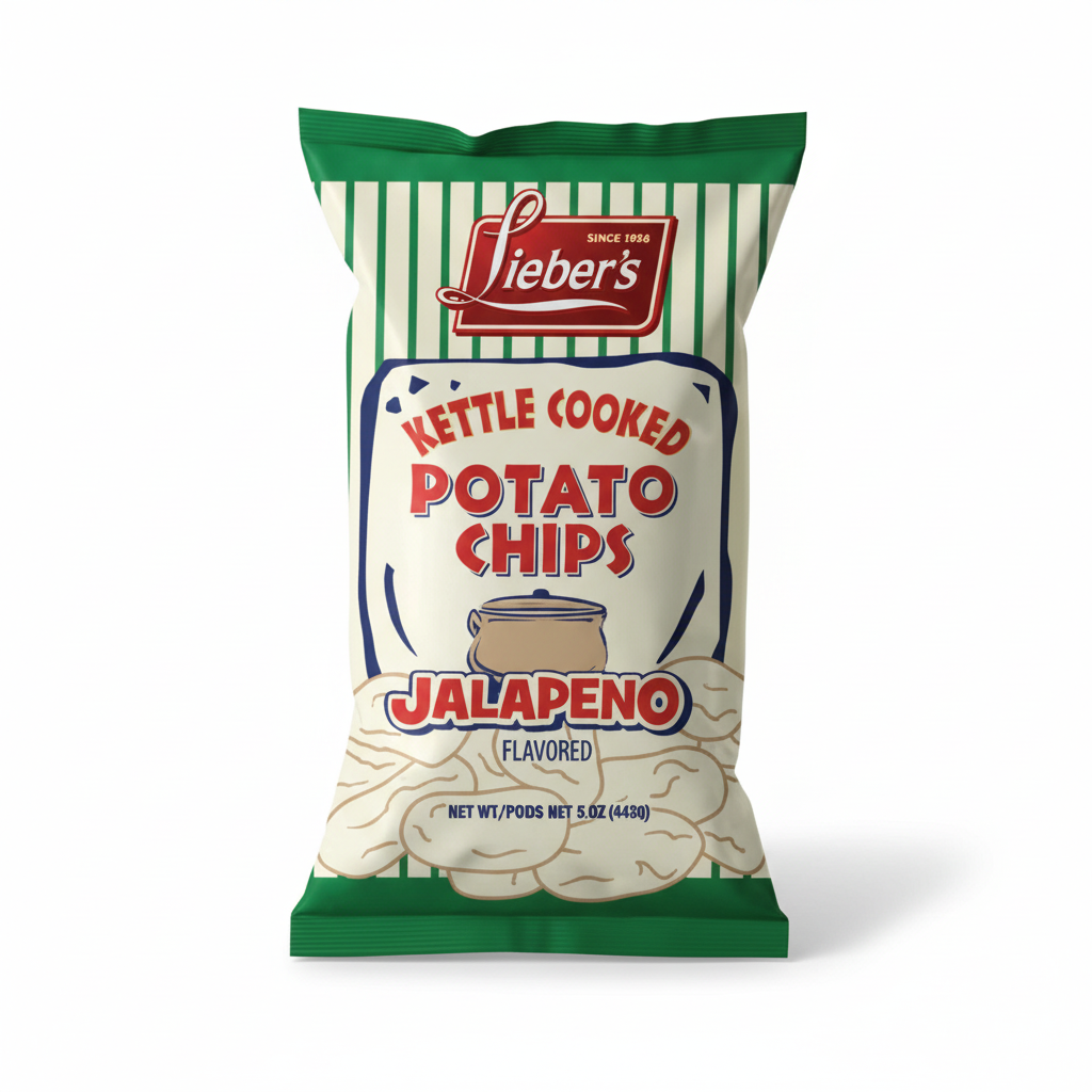 Lieber's Kettle Chips Jalapeno 5oz - Passover