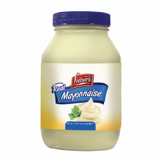 Jar of Heinz mayonnaise on a white background