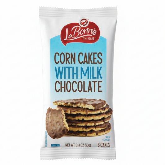 Lieber's Choc. Coated Corn Cakes (Milk) - Passover