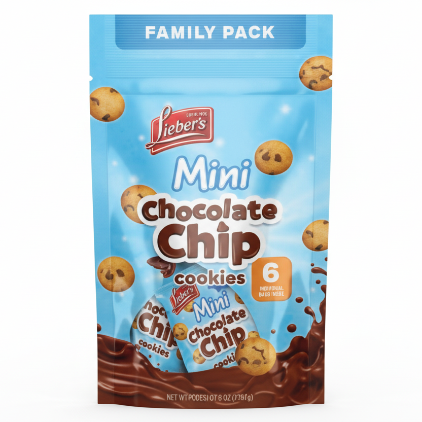 Lieber's Mini Chocolate Chip Cookies Family Pack - Passover